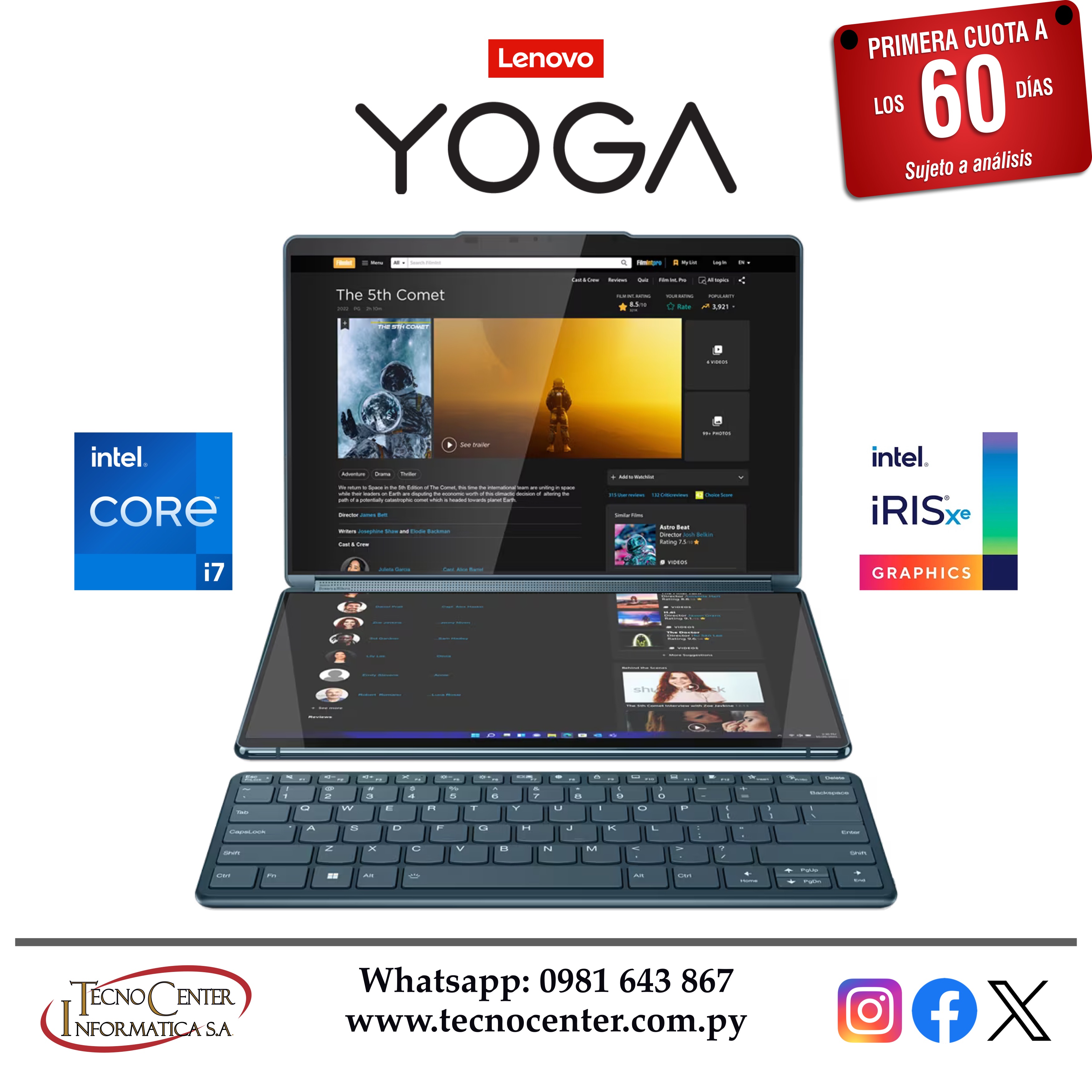 Notebook Lenovo Yoga 9 Intel Core i7